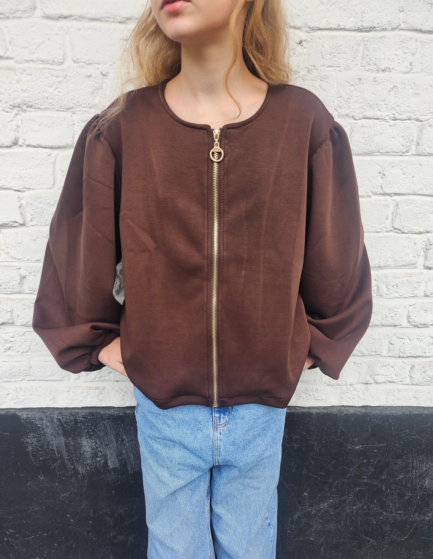 Gilet ultra doux chocolat
