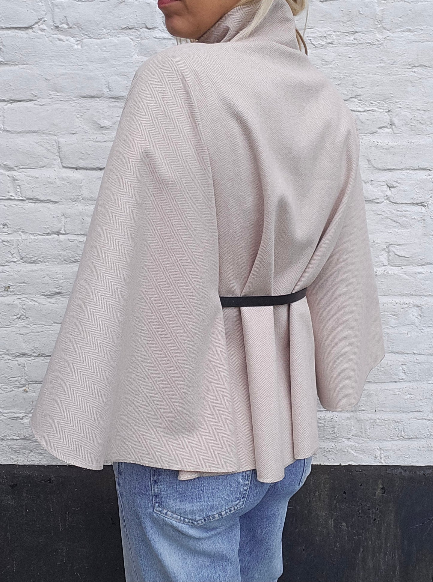 Veste cape beige