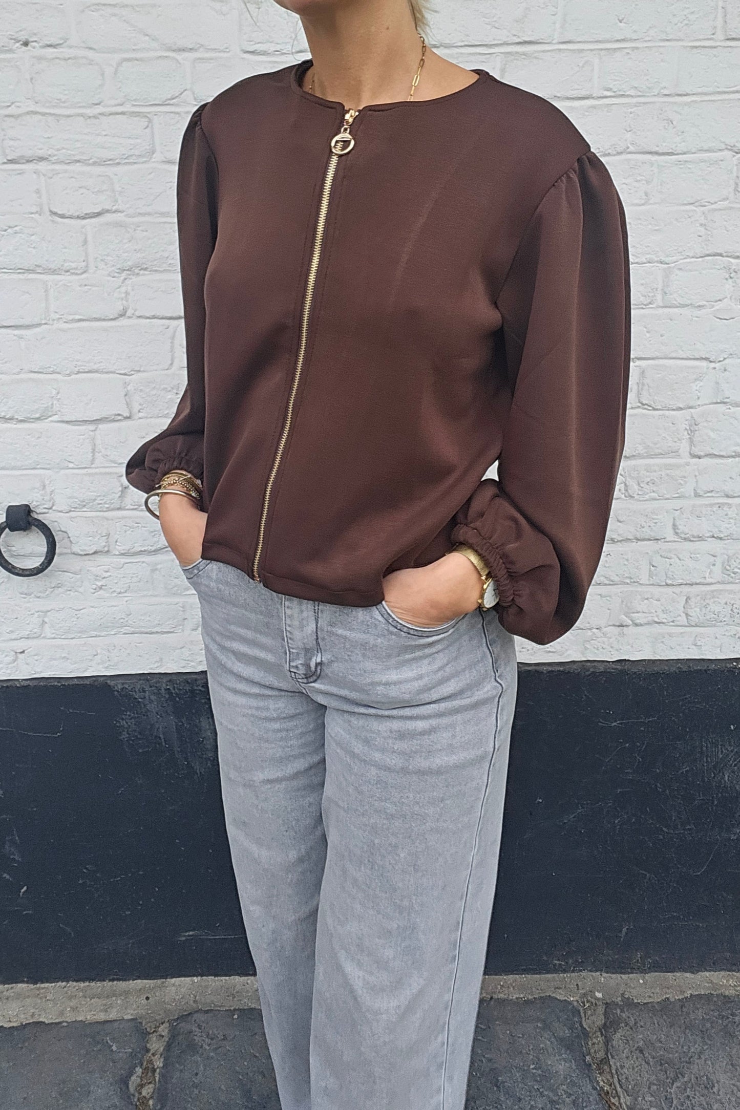 Gilet ultra doux chocolat