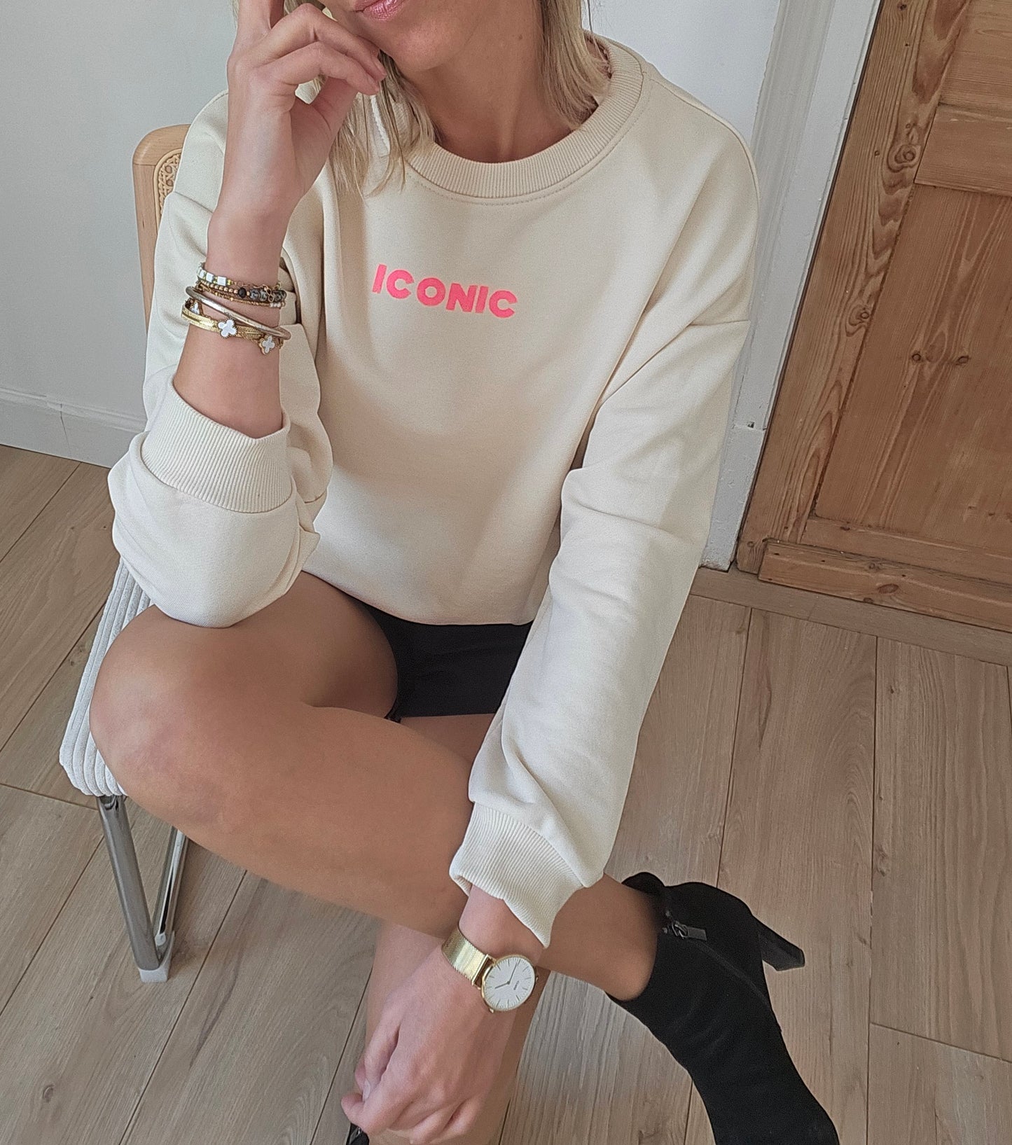 Sweat iconic beige