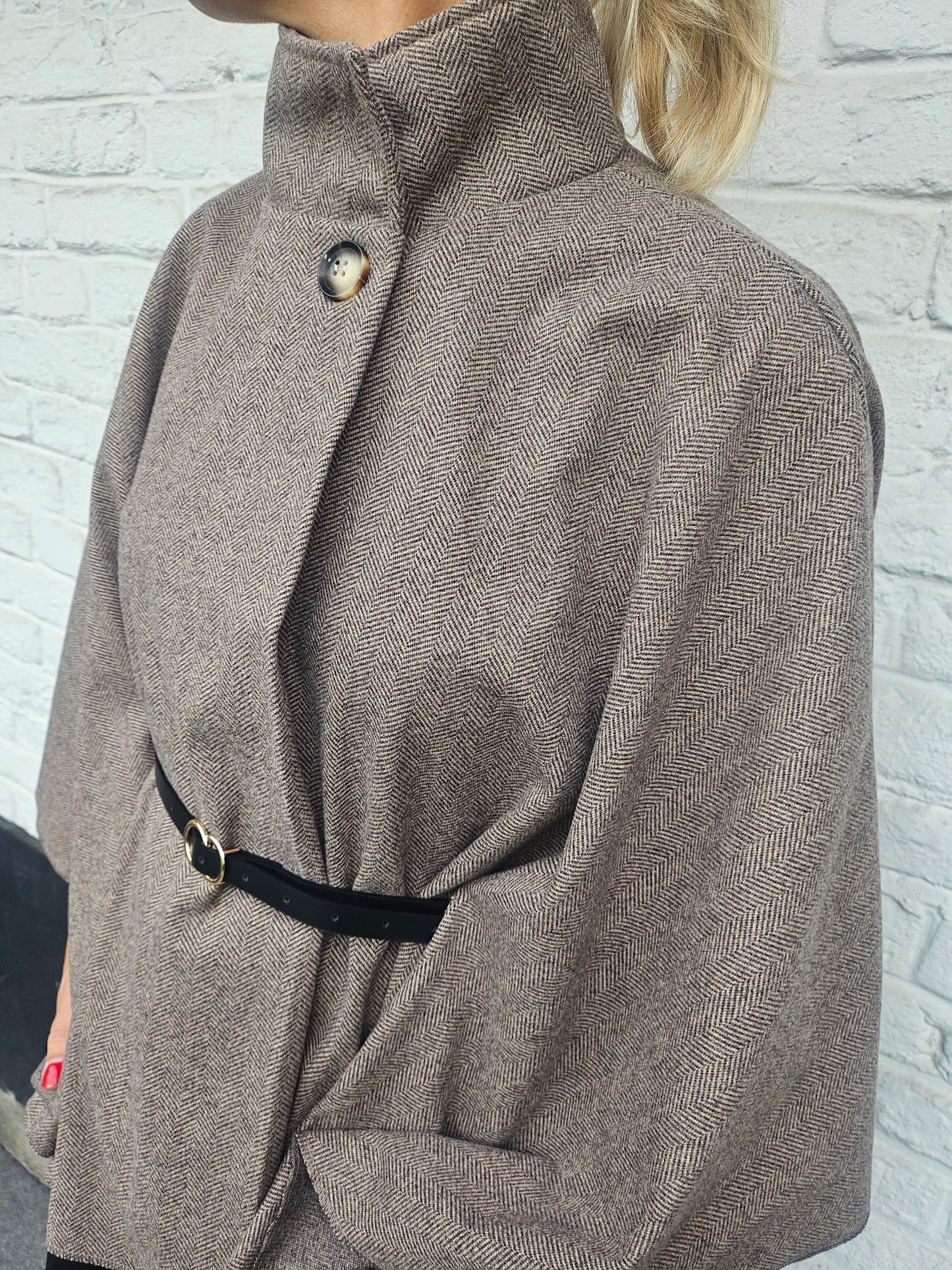 Veste cape champagne