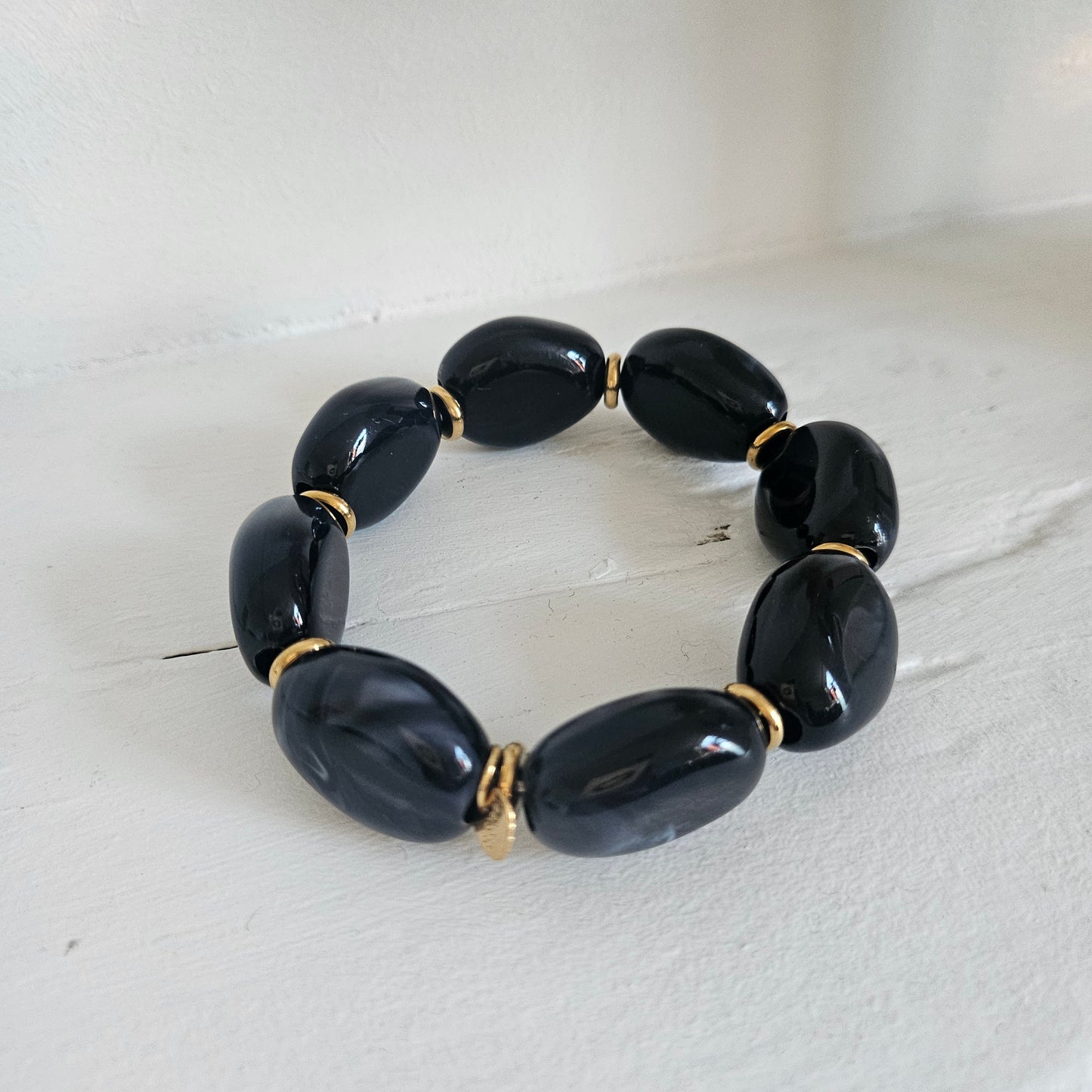 Bracelet résine noir