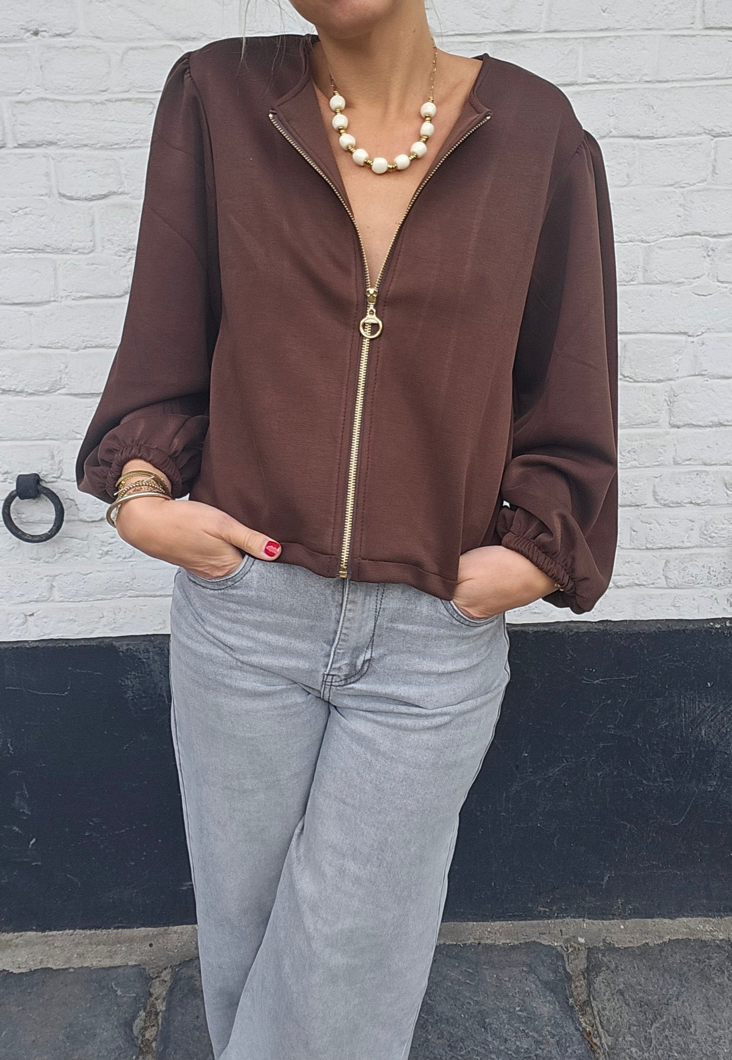 Gilet ultra doux chocolat