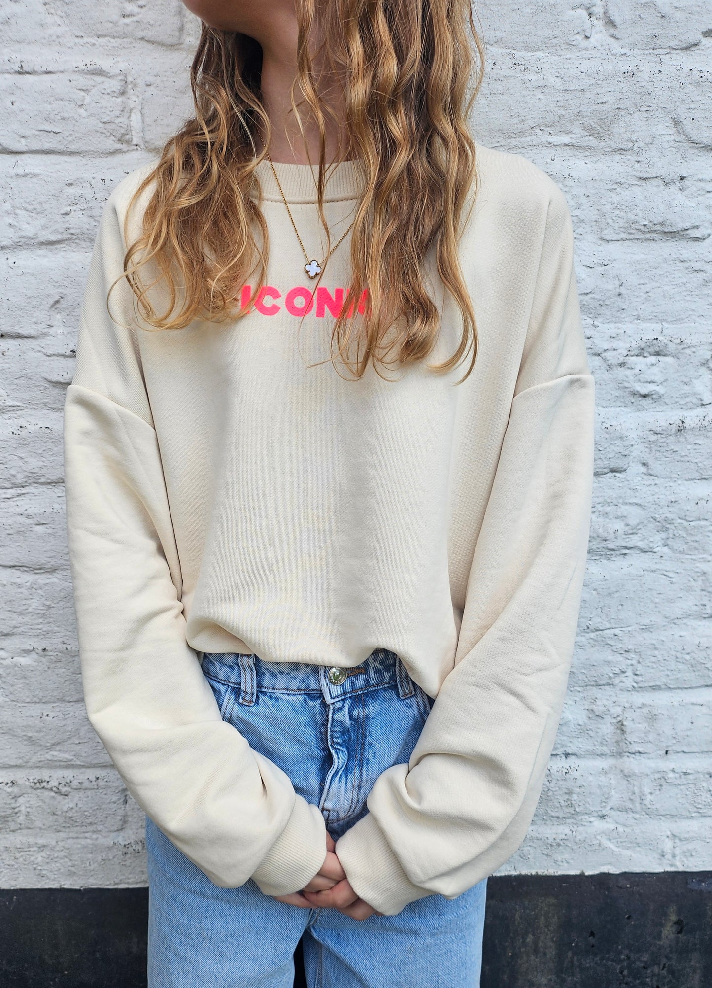 Sweat iconic beige