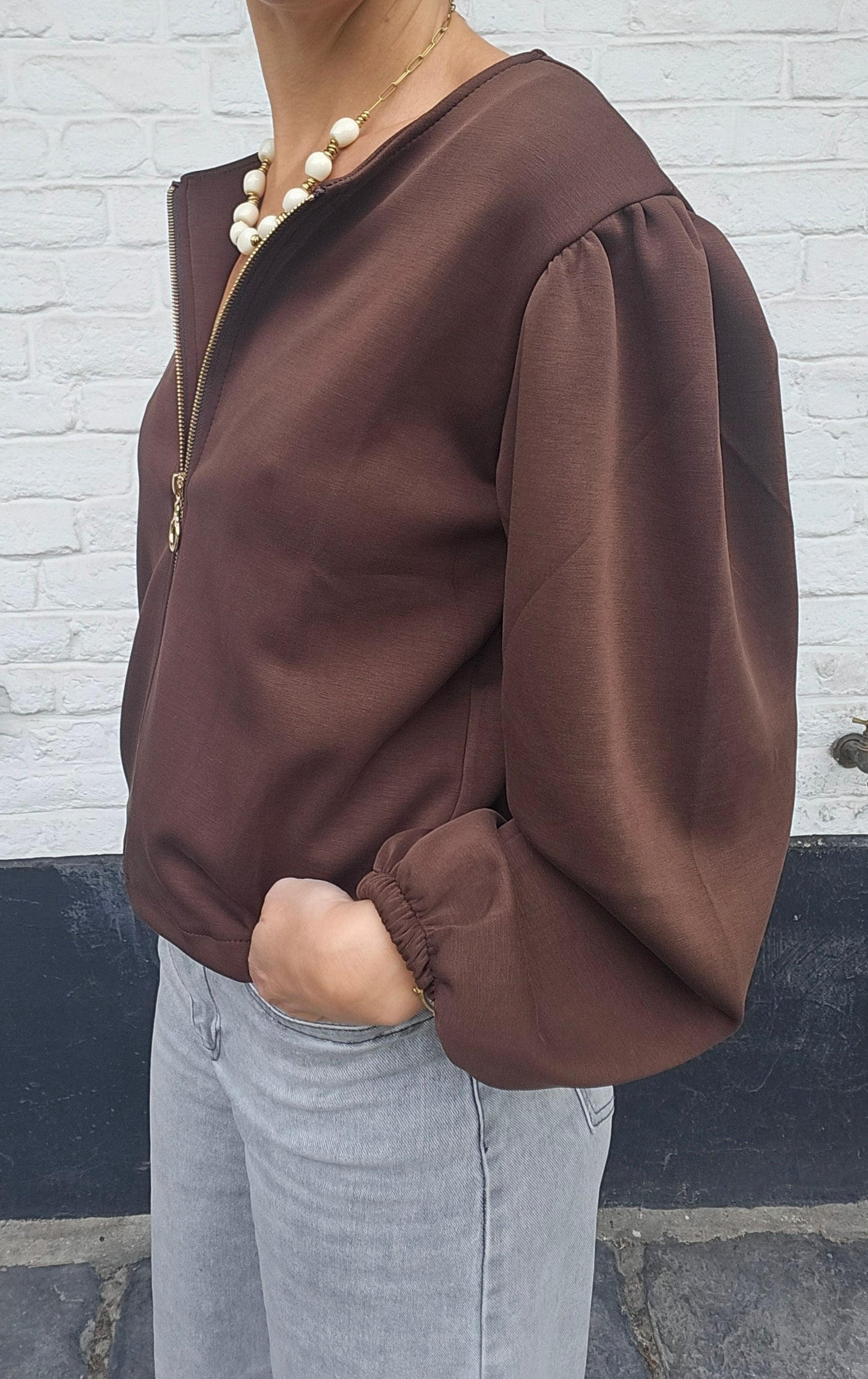 Gilet ultra doux chocolat
