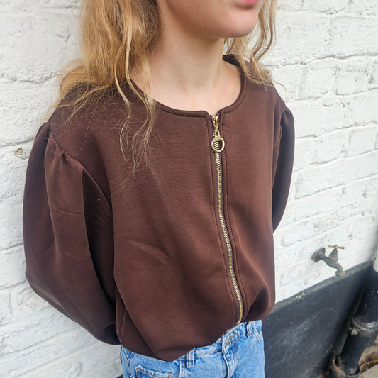 Gilet ultra doux chocolat