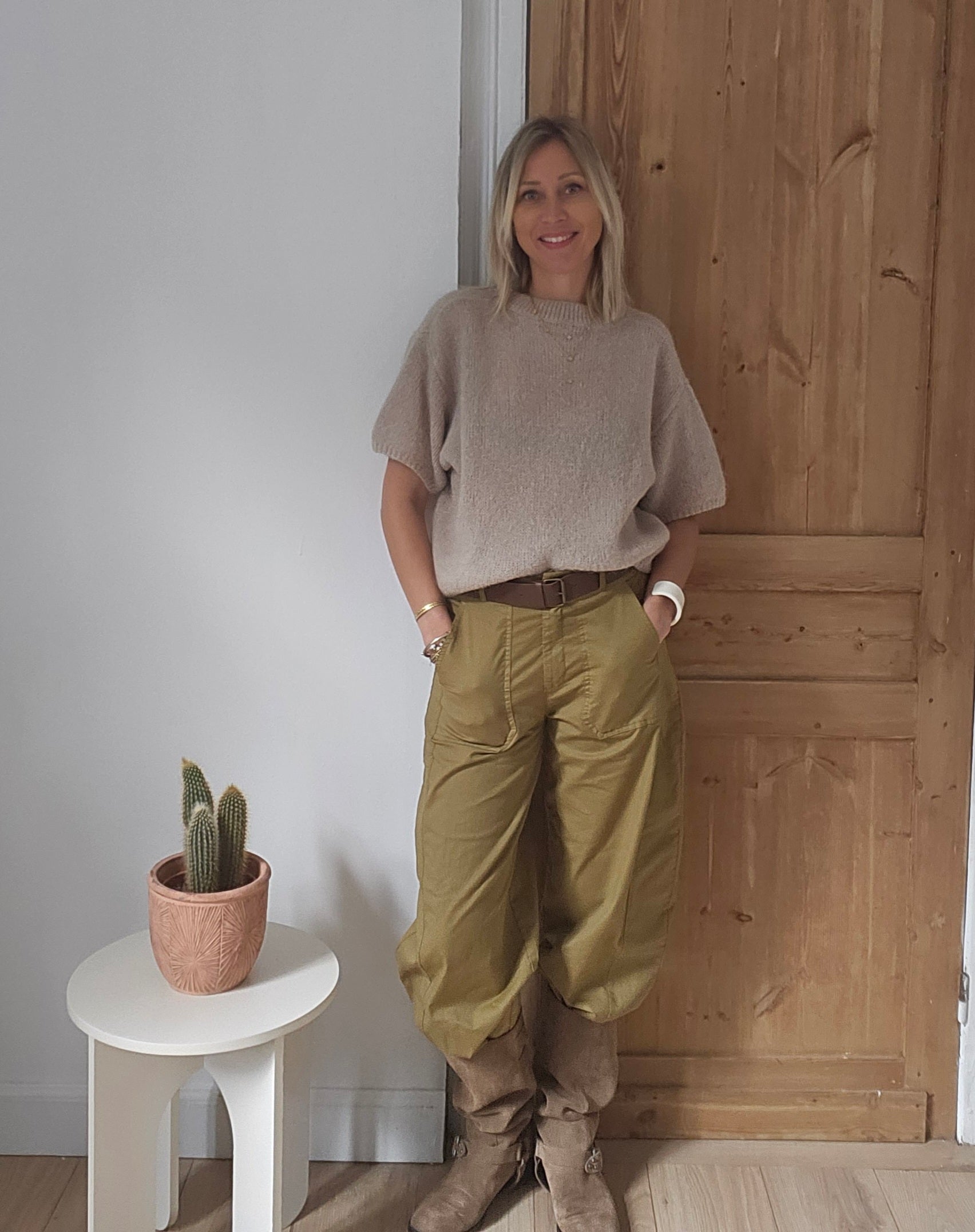 Pantalon_barrel_femme_moutarde