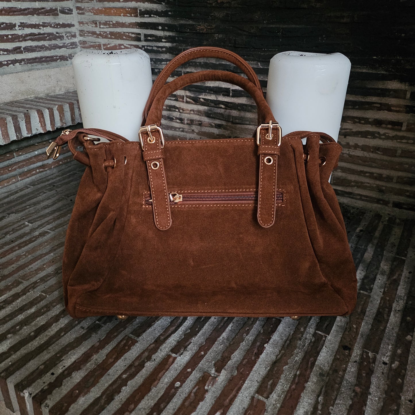 Sac APOLLINE en daim camel