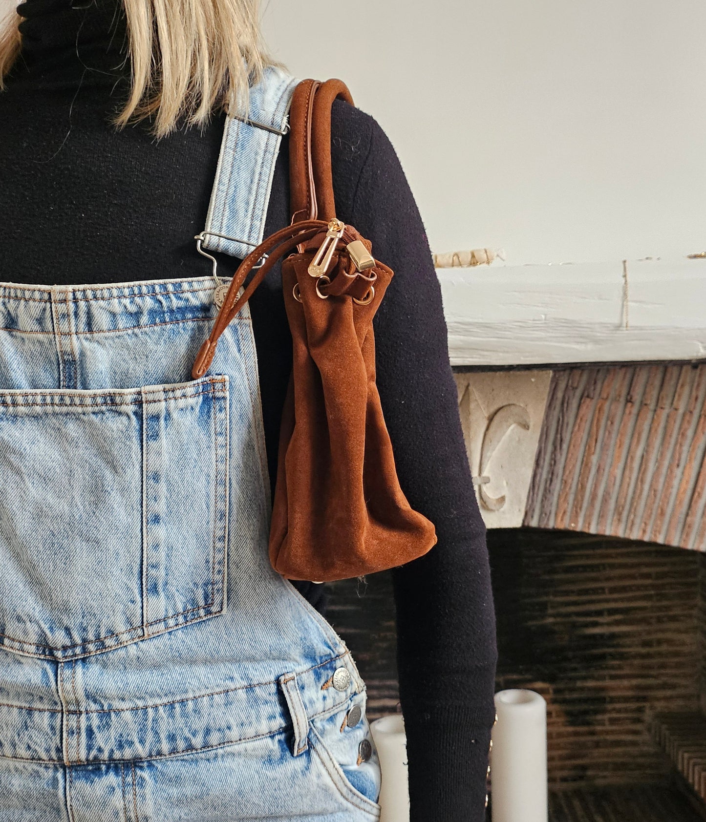Sac APOLLINE en daim camel