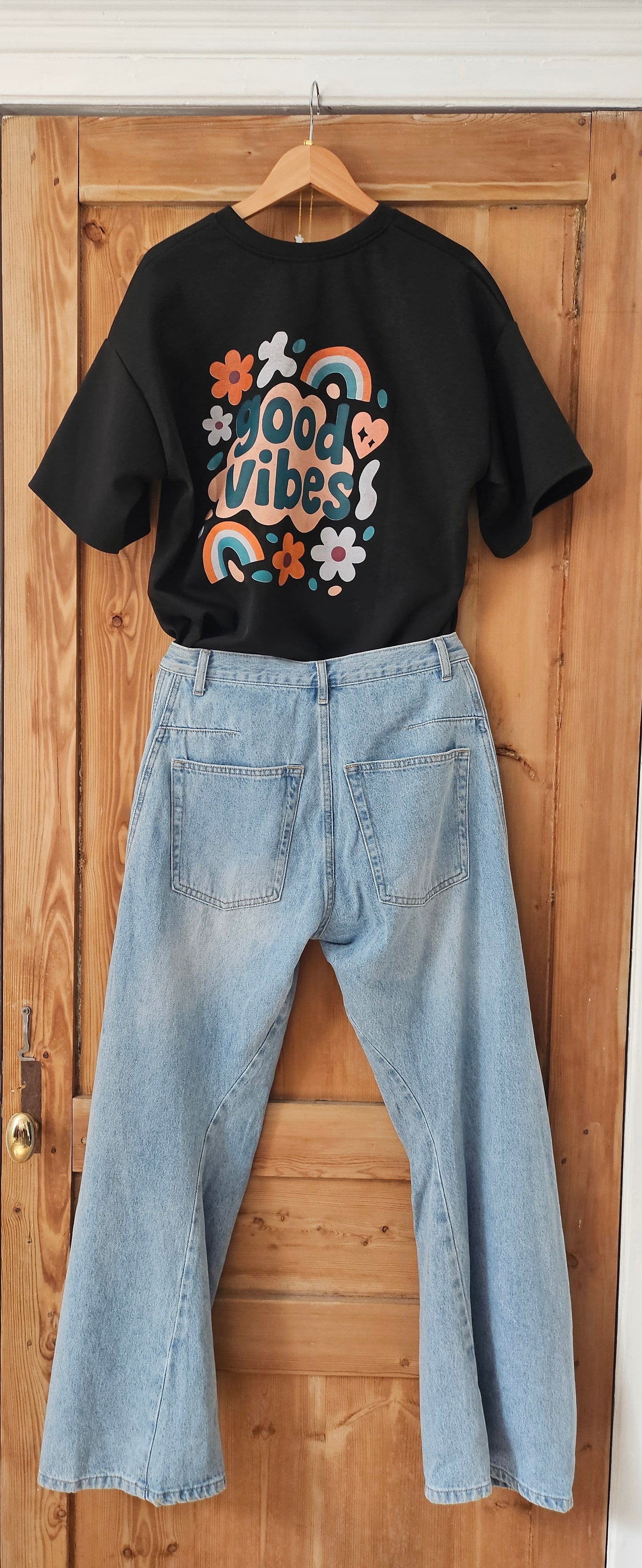 T-shirt Good Vibes noir