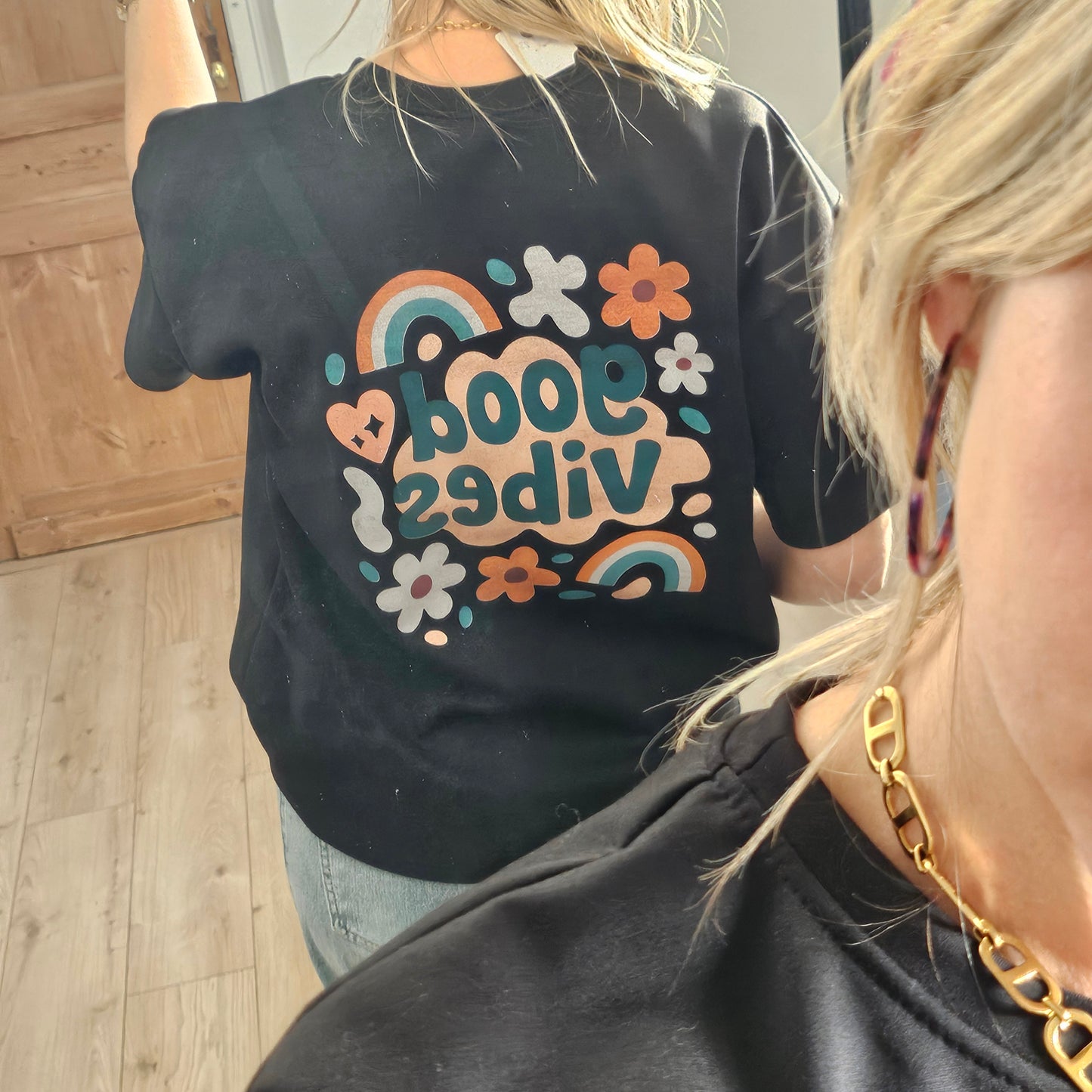 T-shirt Good Vibes noir