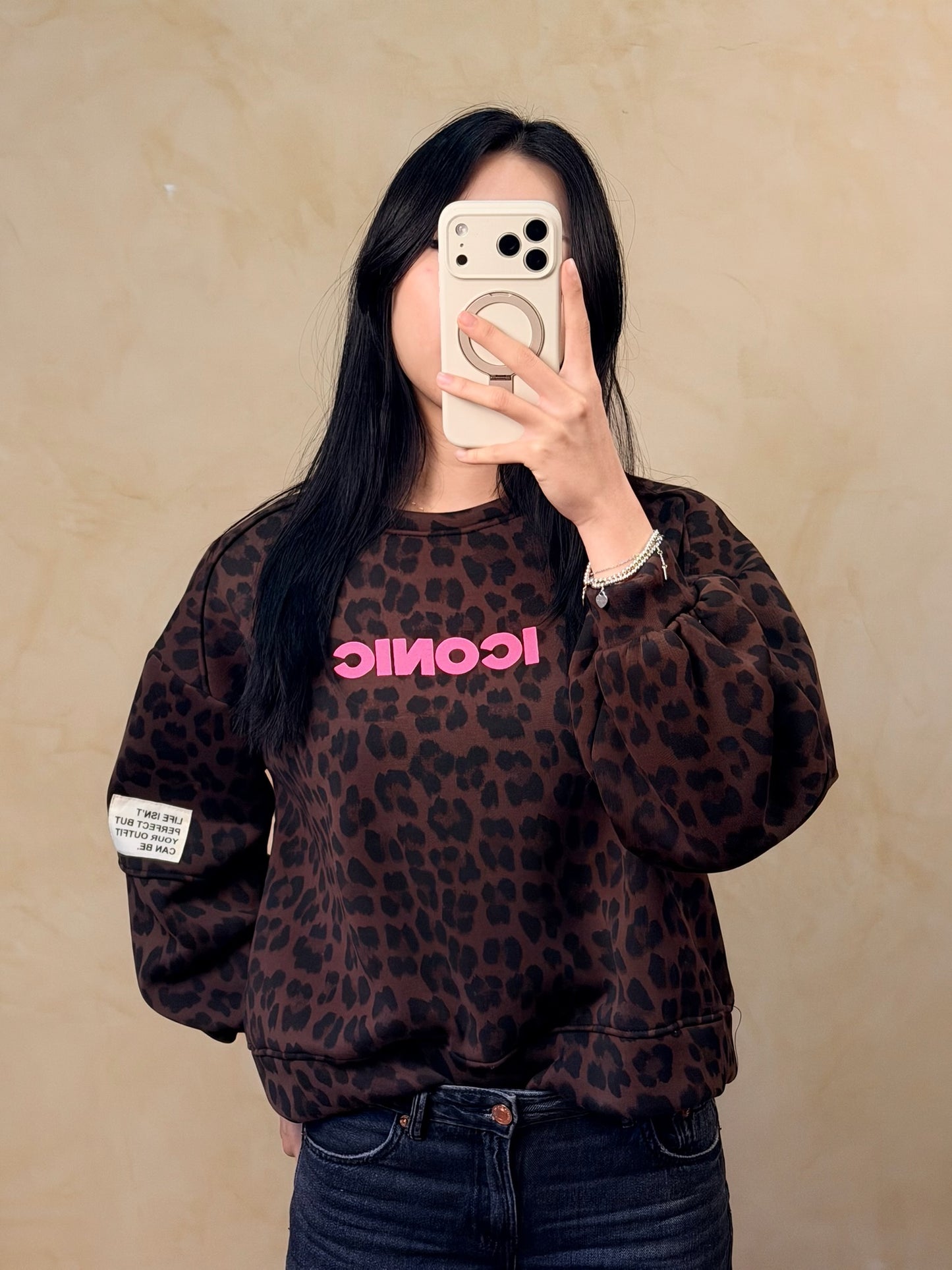 PREVENTE - Sweat ICONIC Léopard