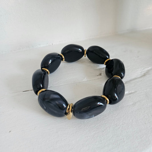 Bracelet résine noir