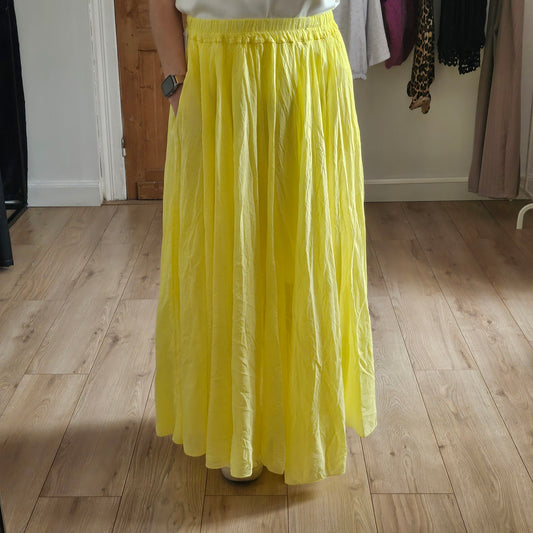 Jupe longue jaune