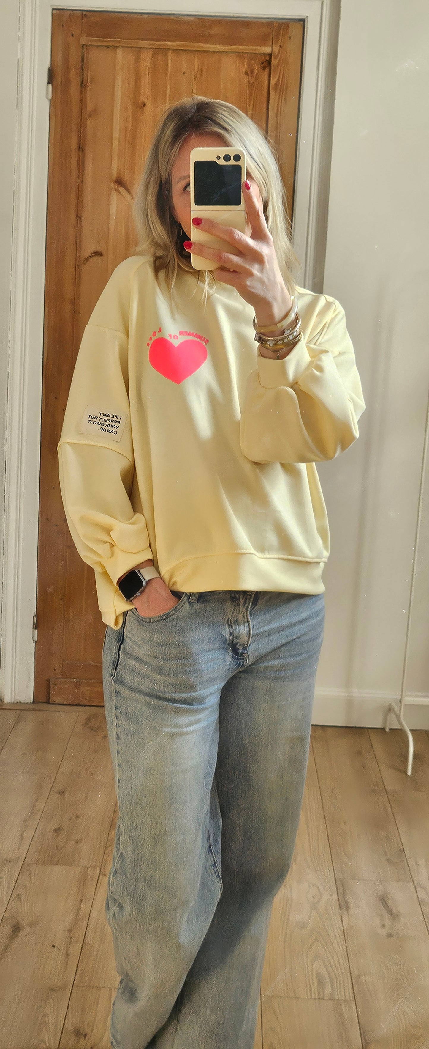 Sweat Summer of love jaune