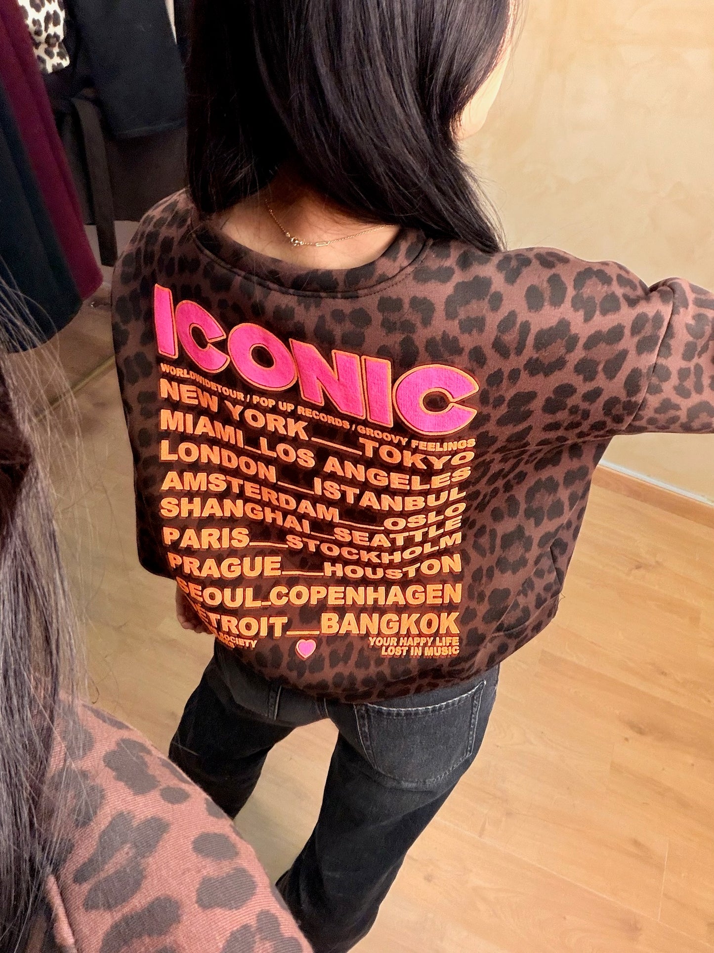 PREVENTE - Sweat ICONIC Léopard