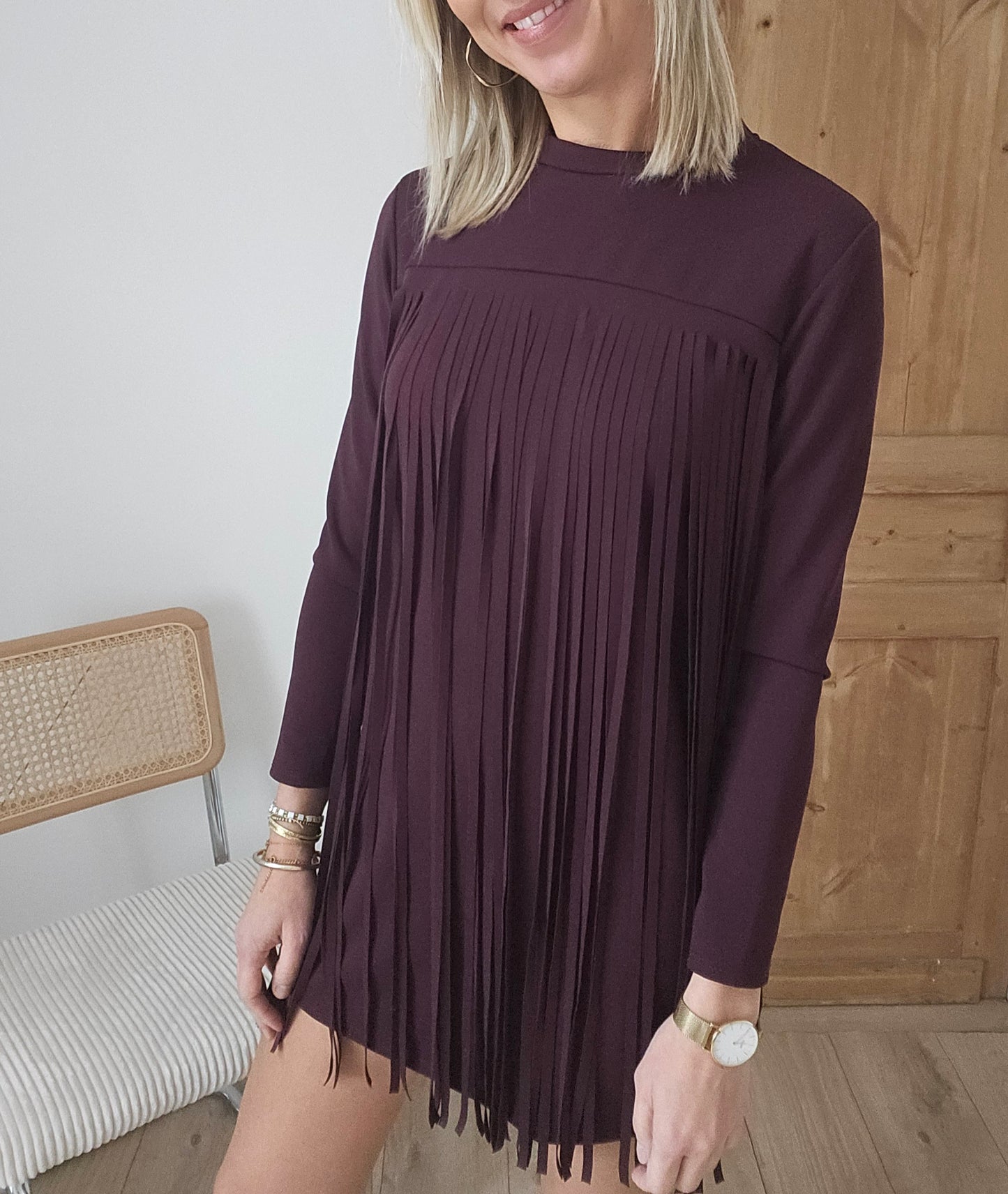 robe-franges-bordeaux