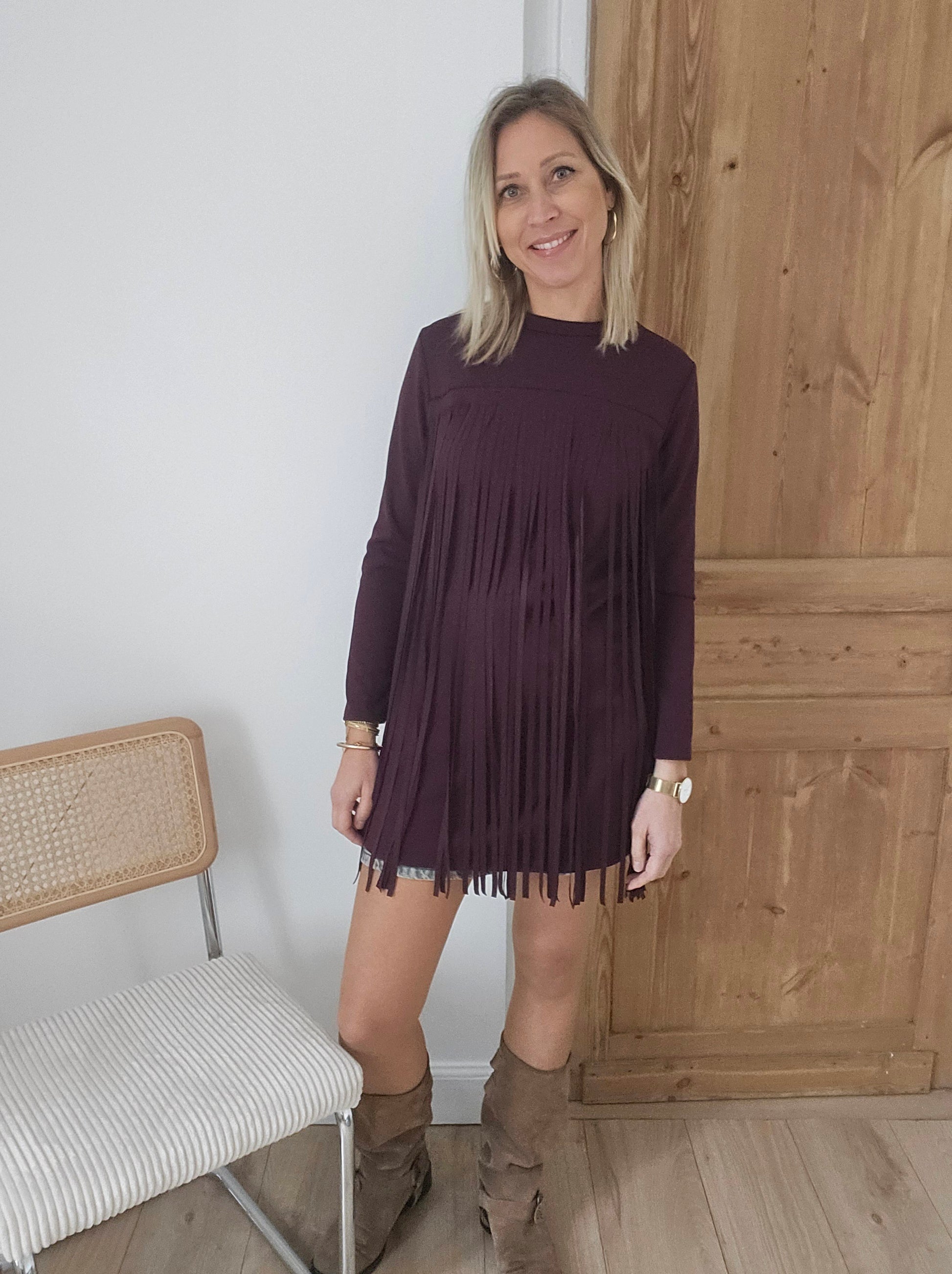 robe-franges-bordeaux